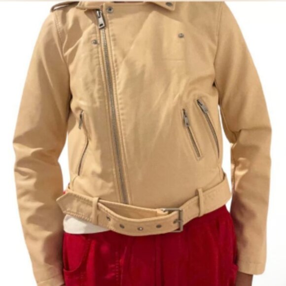 Levi’s BELTED FAUX LEATHER MOTO JACKET New with tags - Picture 3 of 7